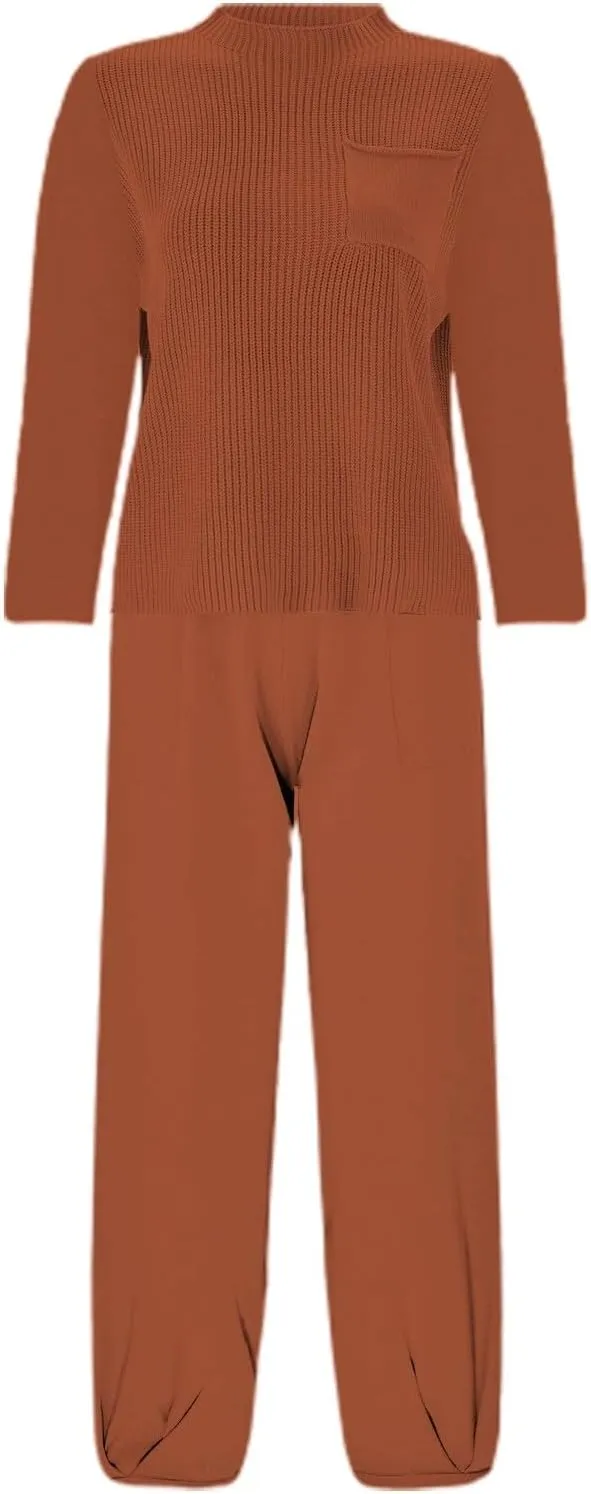 Lounge Set For Women Plus Size Loungewear Matching Set Loungewear Cozy Lounging Outfit Casual Tracksuit PJ Set