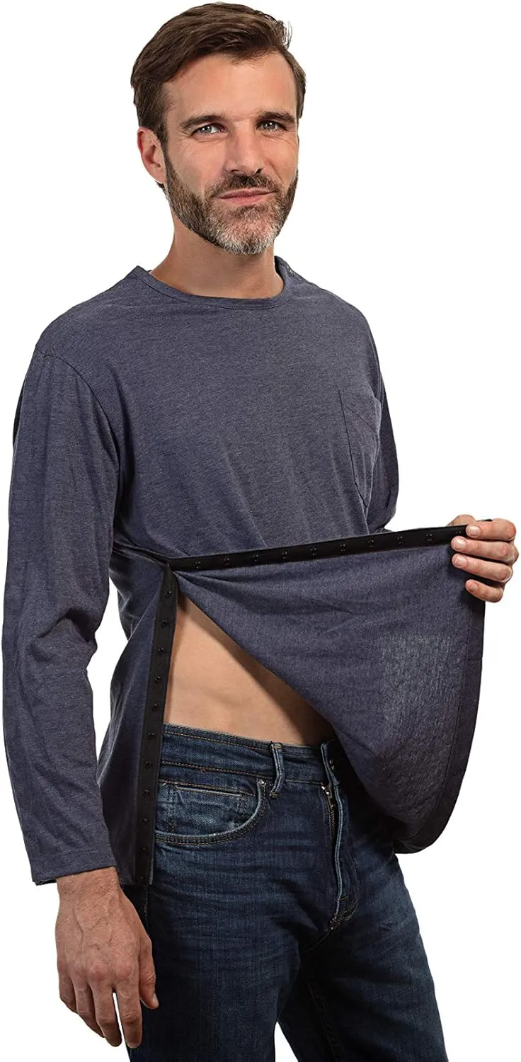 MAI Post Shoulder Surgery Shirts for Men - Tear Away Recovery Shirt, Premium Chemotherapy Clothing | Breathable & Comfortable