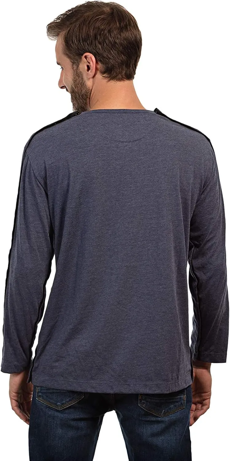 MAI Post Shoulder Surgery Shirts for Men - Tear Away Recovery Shirt, Premium Chemotherapy Clothing | Breathable & Comfortable