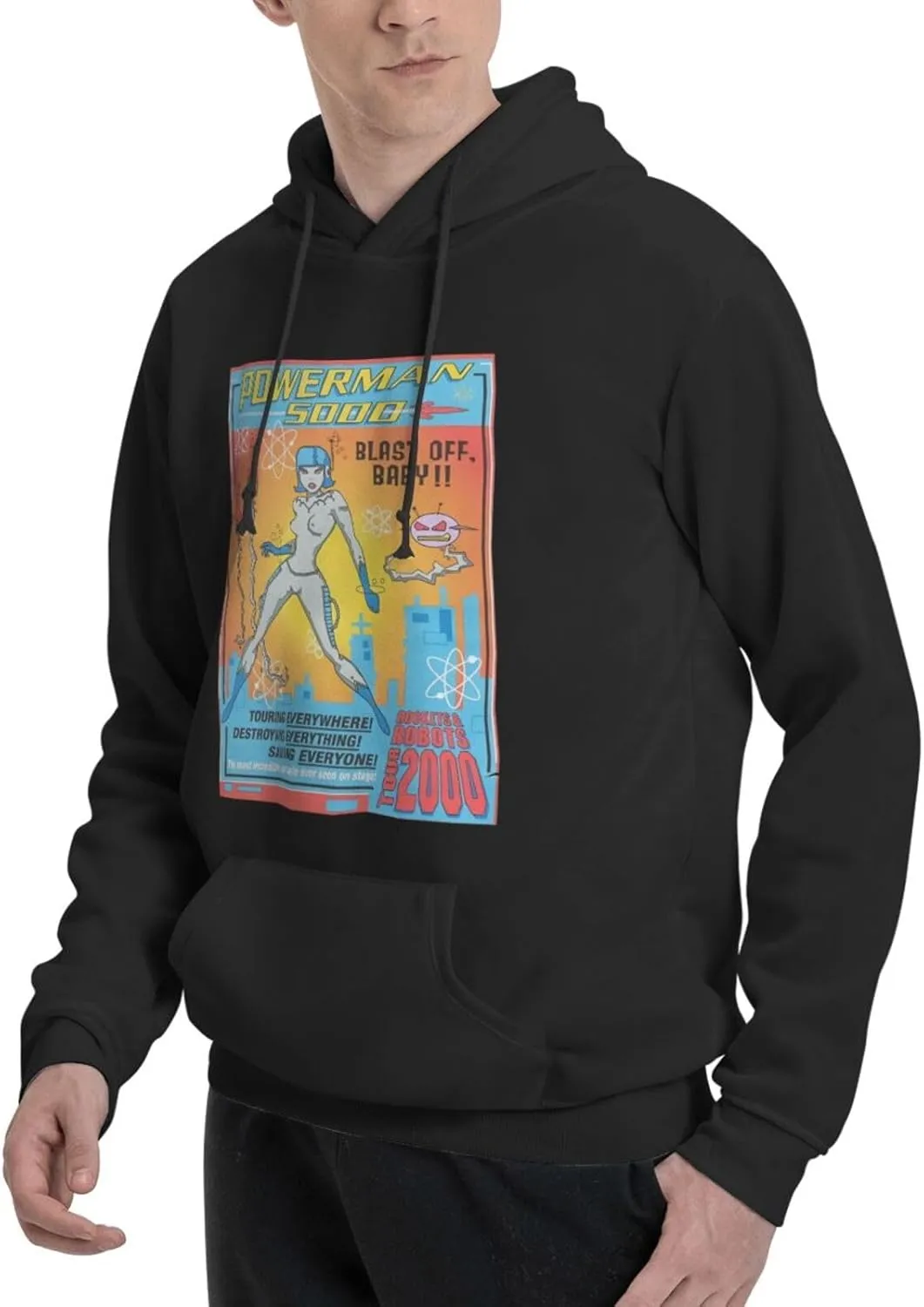 Men'S Long Sleeve Tops Hooded Sweatshirt, Ever Fading Fleece Pullover Hoodie