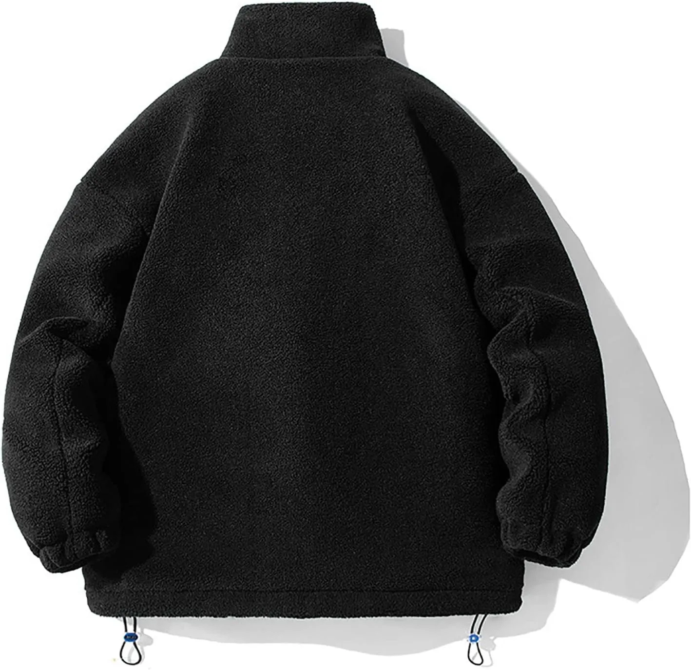 Men's Polar Fleece Coat Letter M Design Fashion Jacket Zip Up Comfortable Sportswear Oversize Couple Outfit
