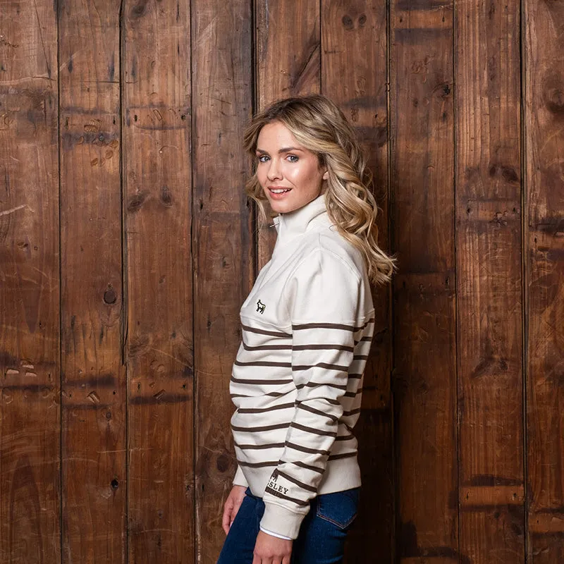 Mouille Point 1/4 Zip Pullover Sweat - Ivory