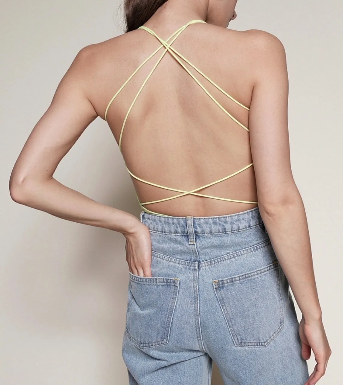 Neon Strappy Back Bodysuit