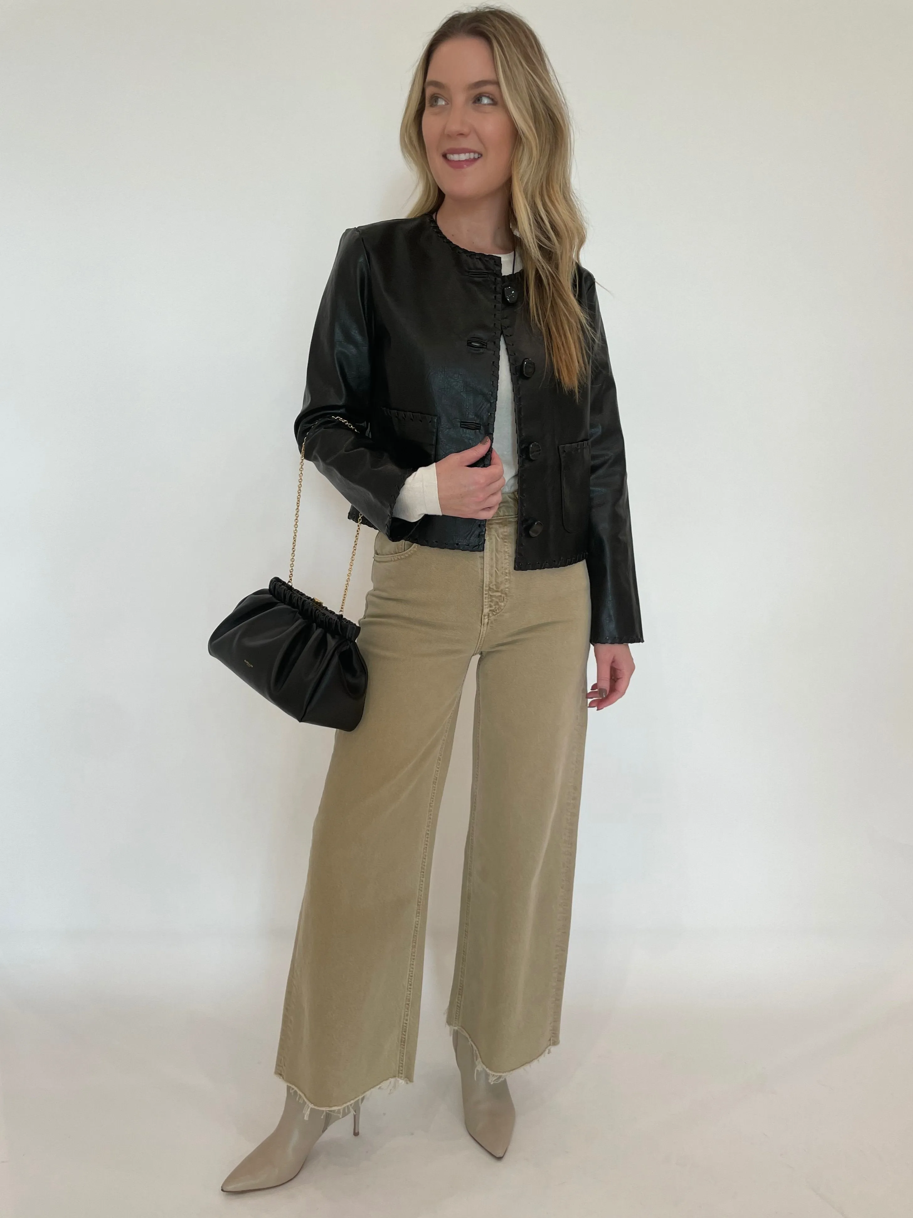 Nevina Faux Leather Jacket