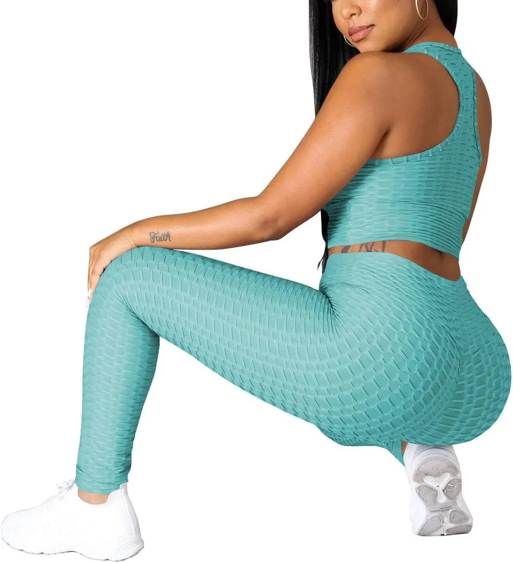 Nimsruc Workout Sets For Women 2 Piece Outfits Sexy Summer Sweatsuits Jogging Suits Casual Bodycon Tracksuits