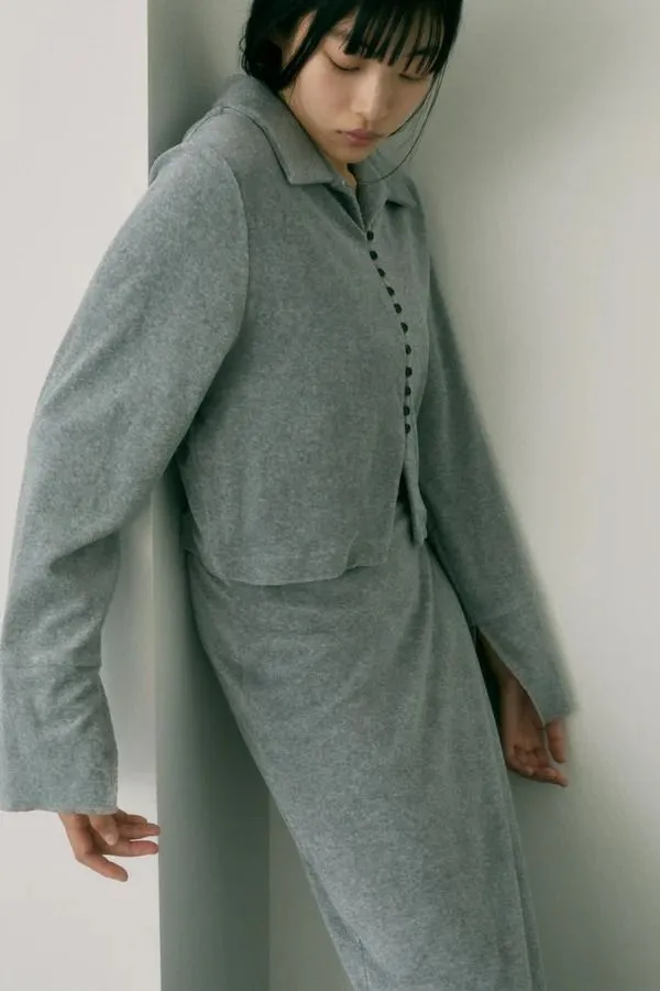 Pile fabric shirt tops