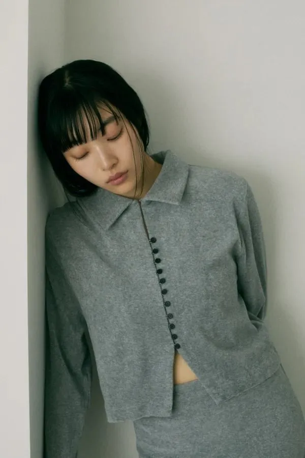 Pile fabric shirt tops