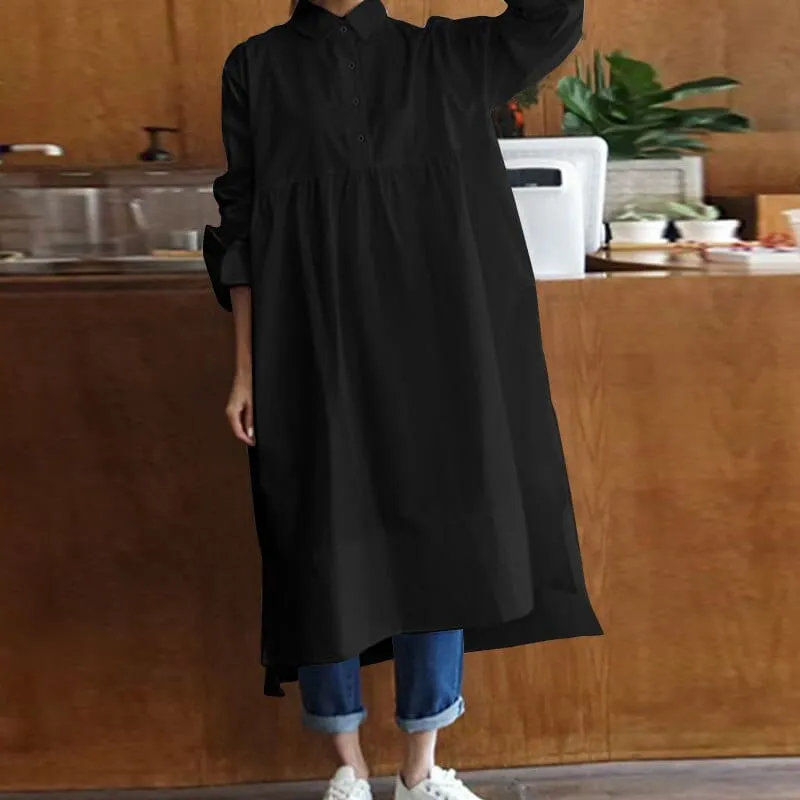 Plus Size Oversized Shirt Dress