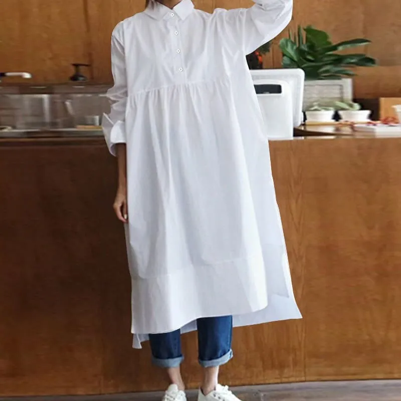 Plus Size Oversized Shirt Dress