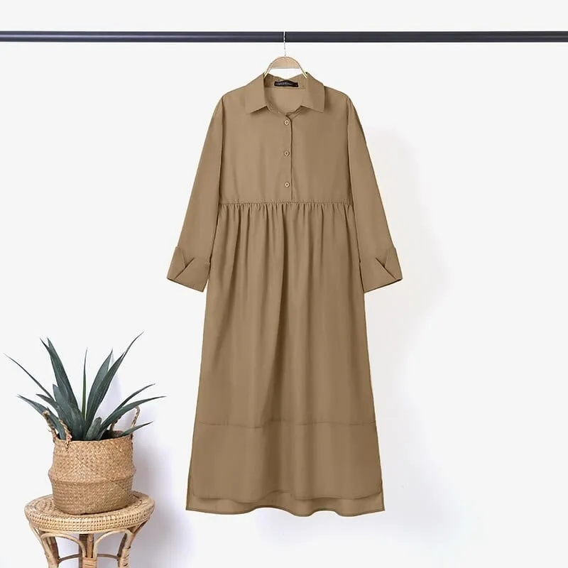 Plus Size Oversized Shirt Dress