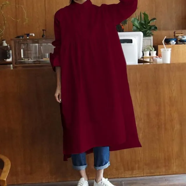 Plus Size Oversized Shirt Dress