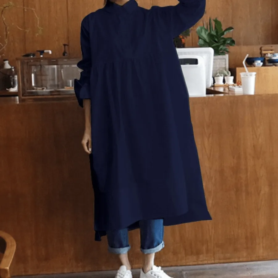 Plus Size Oversized Shirt Dress