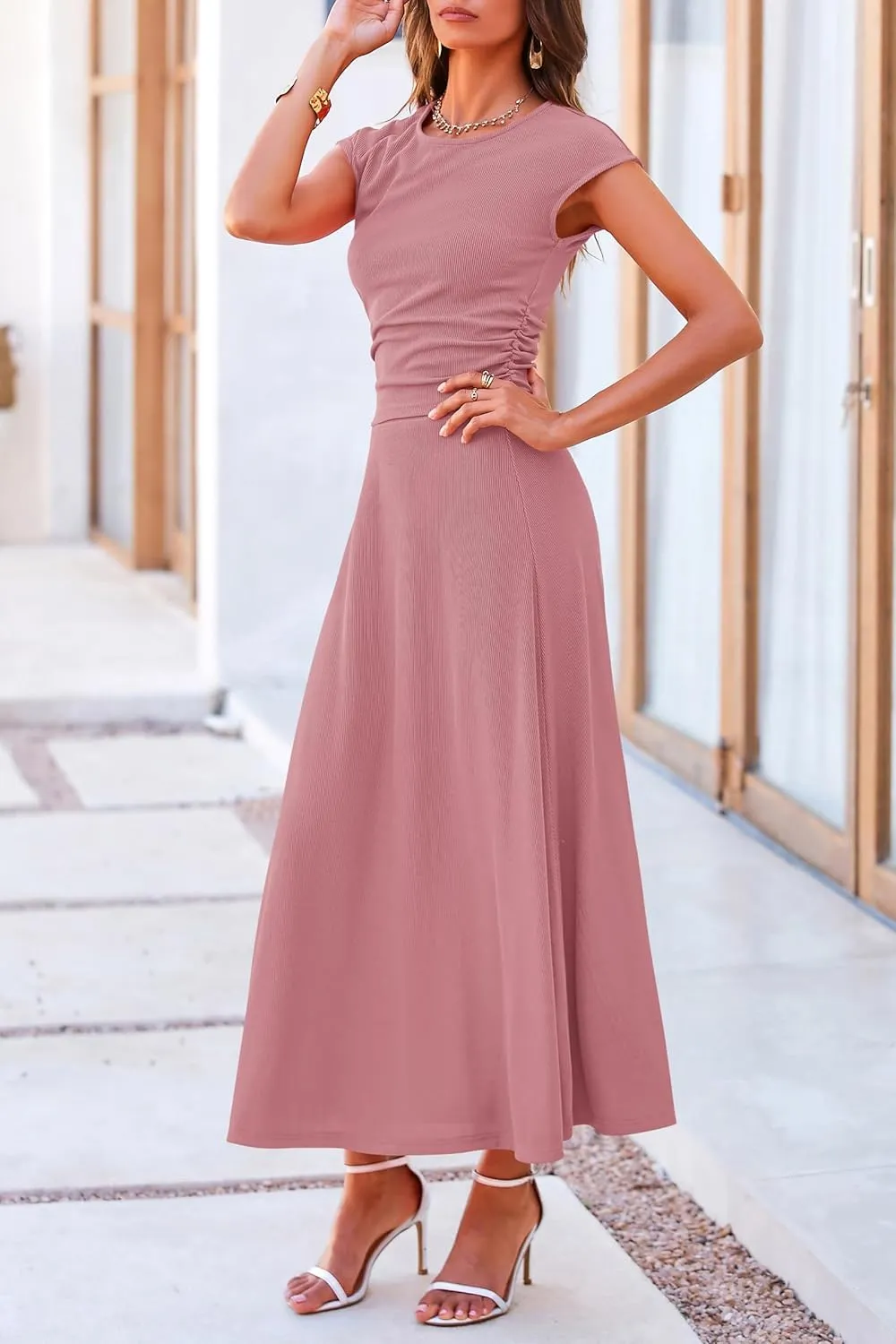 PRETTYGARDEN Smmer Two Piece Skirt Set for Women 2025 Dressy Casual Knit Matching Travel Spring Vacation Lounge Outfits