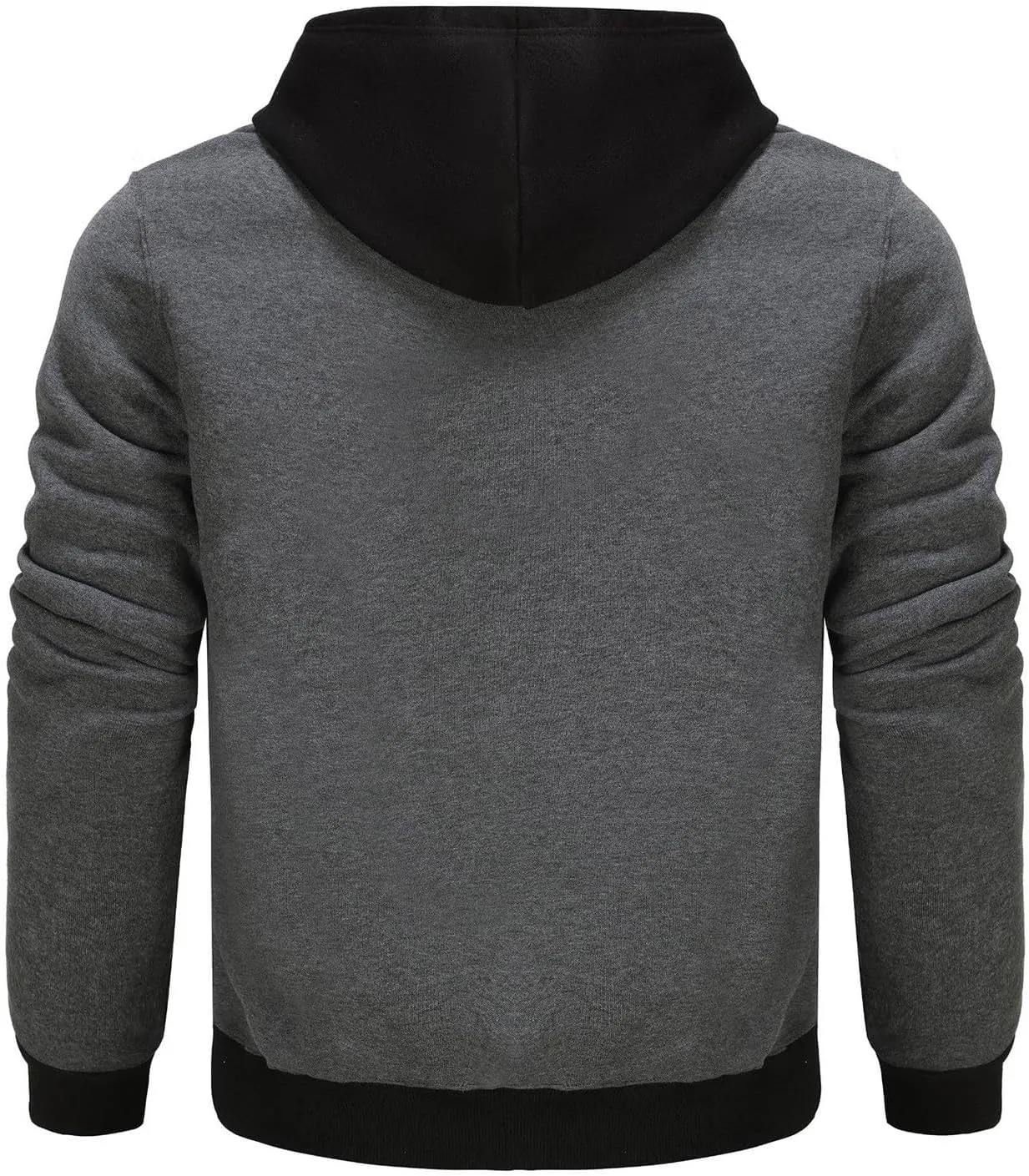 Pullover Hoodie Men Trendy Loose Winter Solid Colored Jackets Stylish Pullover Sweater Winter Shirt for Men with Pockets