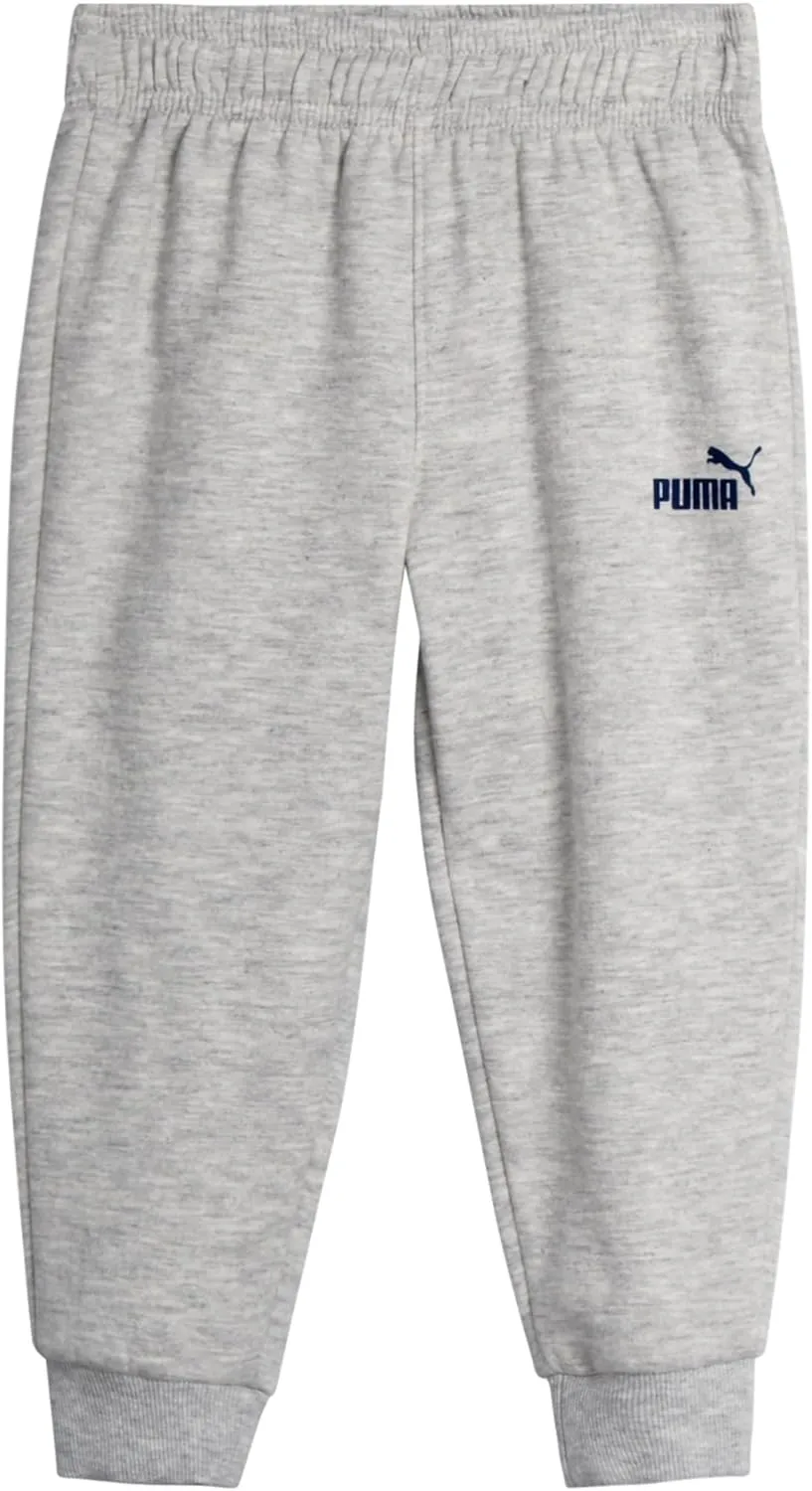 PUMA Toddler Boys' Activewear Set - 3 Piece Active Fleece T-Shirt, Hoodie Sweatshirt, and Jogger Pants Set for Boys (12M-4T)