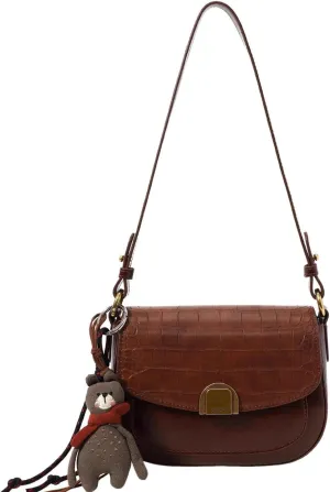 Retro trend saddle handbags simple fashion casual niche shoulder purses messenger bags