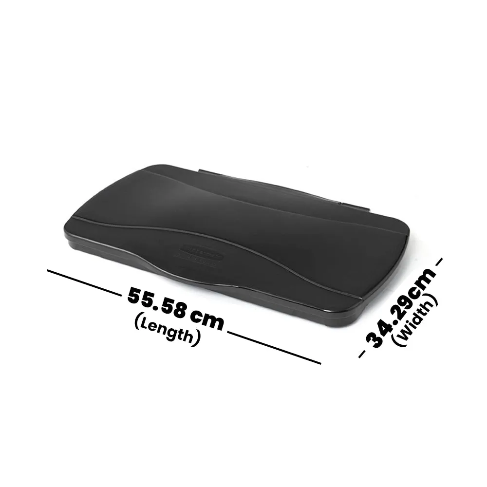 Rubbermaid Slim Jim Hinge Lid Black 1 x 4