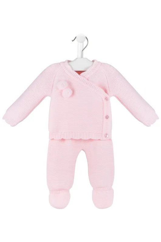 Scallop Edge Knitted 2-Piece Set