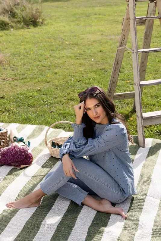 Seeking Lola - Keeper Blouse - Denim Spot