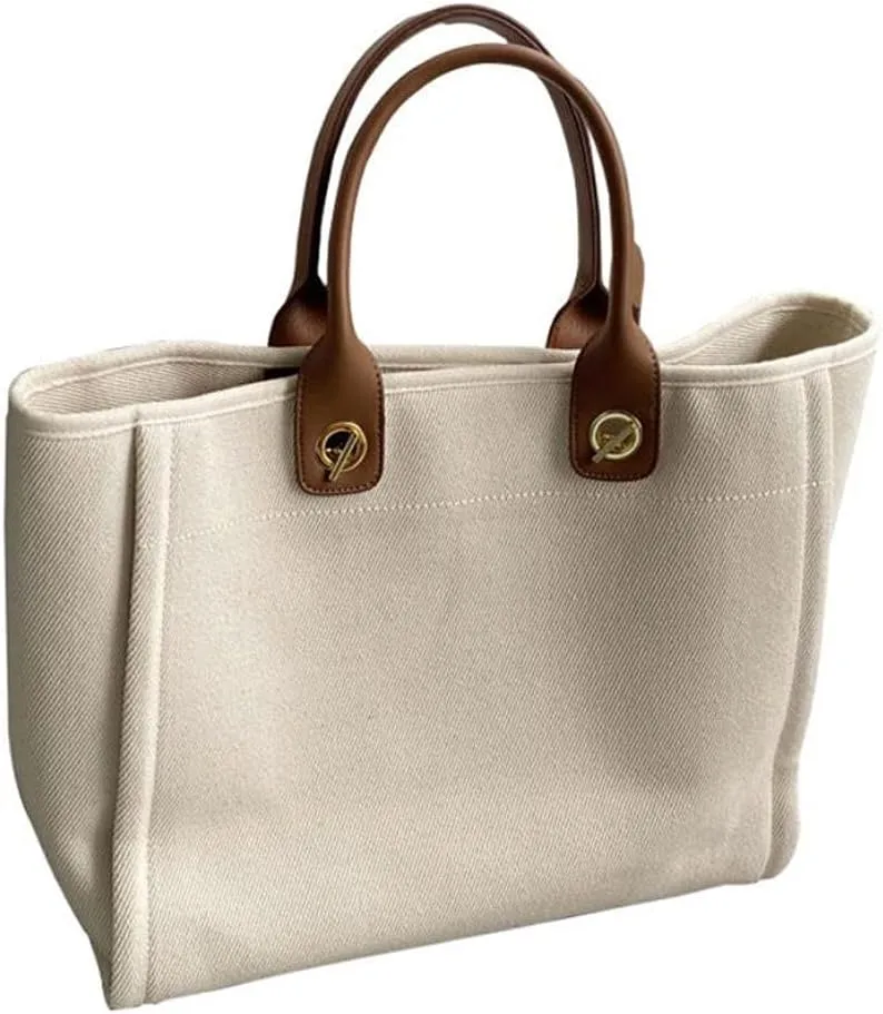 Shoulder Bags Bucket Bag Ladies Canvas Drawstring Shoulder Messenger Bag Trend Pearl Bag