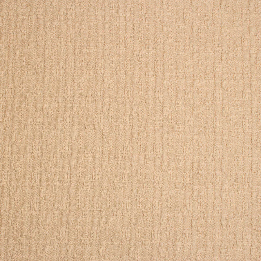Soft Beige Pure Wool Bouclé