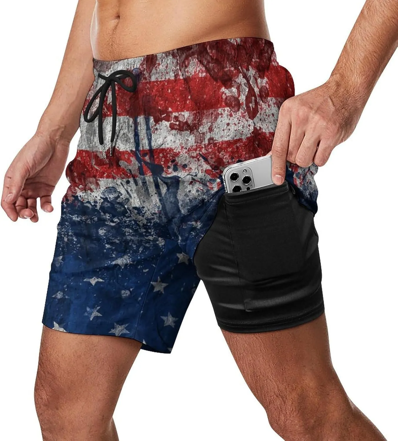 TAIZIYEAH Men's Beach Shorts Sports Beach Pants Swimwear Bathing Suits Board Shorts with Pocket Comfortable