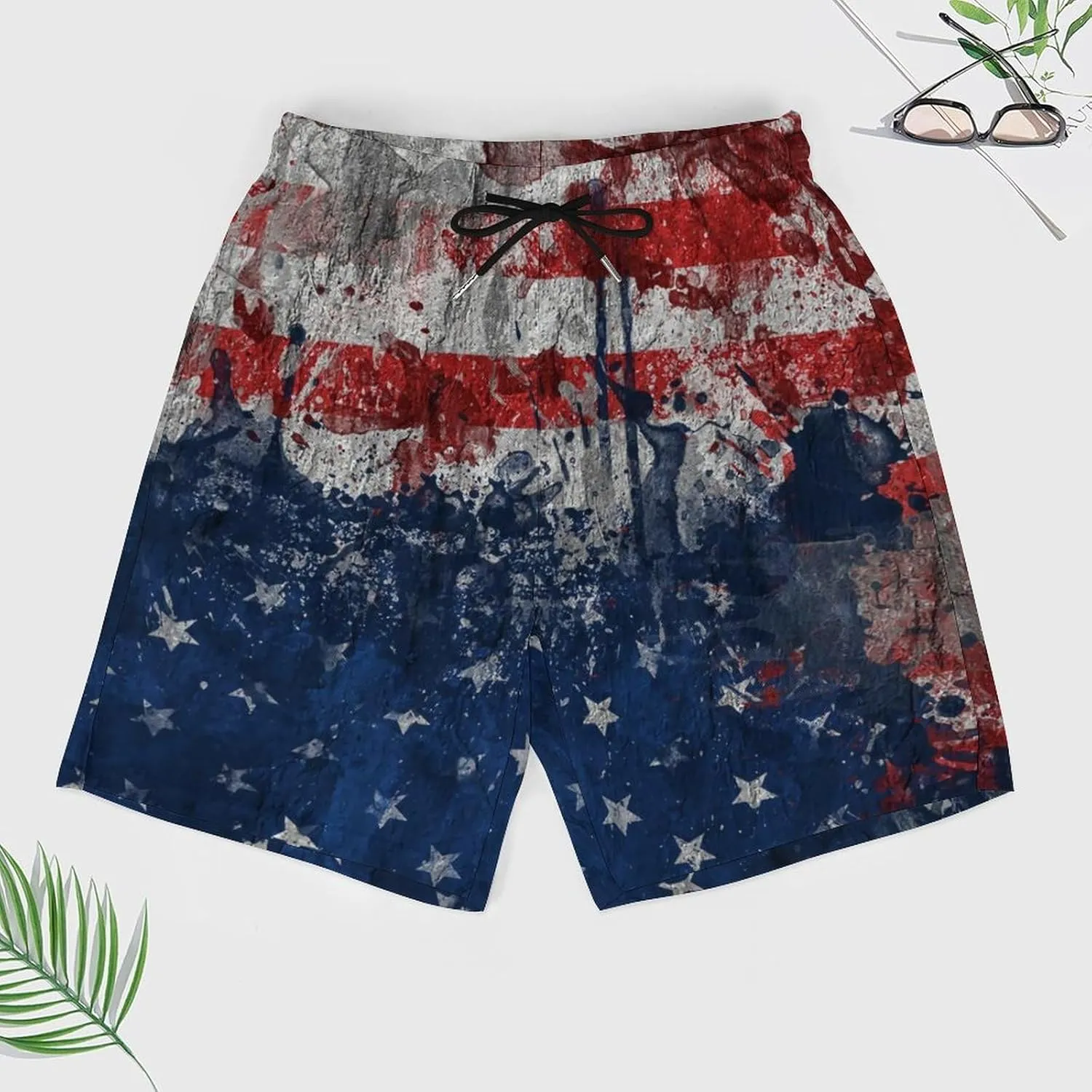 TAIZIYEAH Men's Beach Shorts Sports Beach Pants Swimwear Bathing Suits Board Shorts with Pocket Comfortable