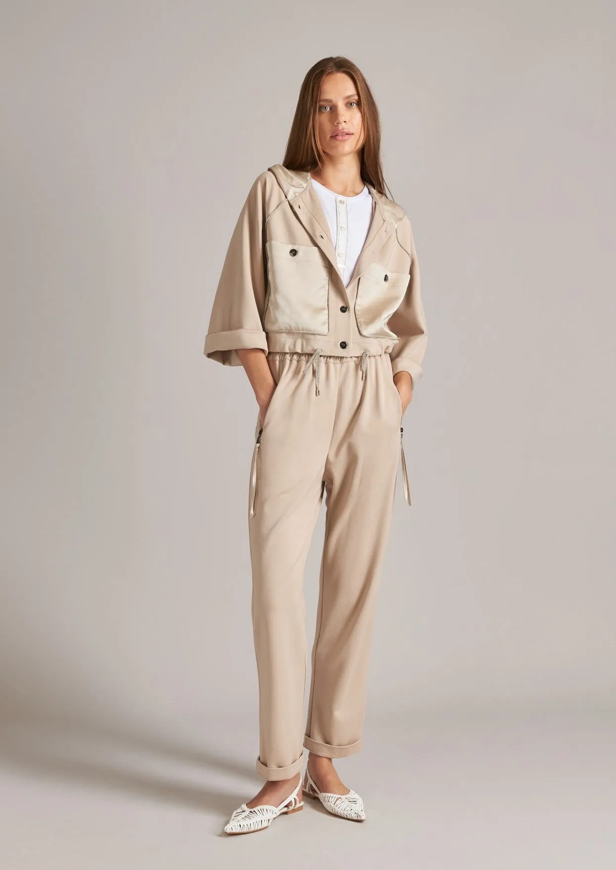 TRC-M692 BEIGE POCKET JACKET