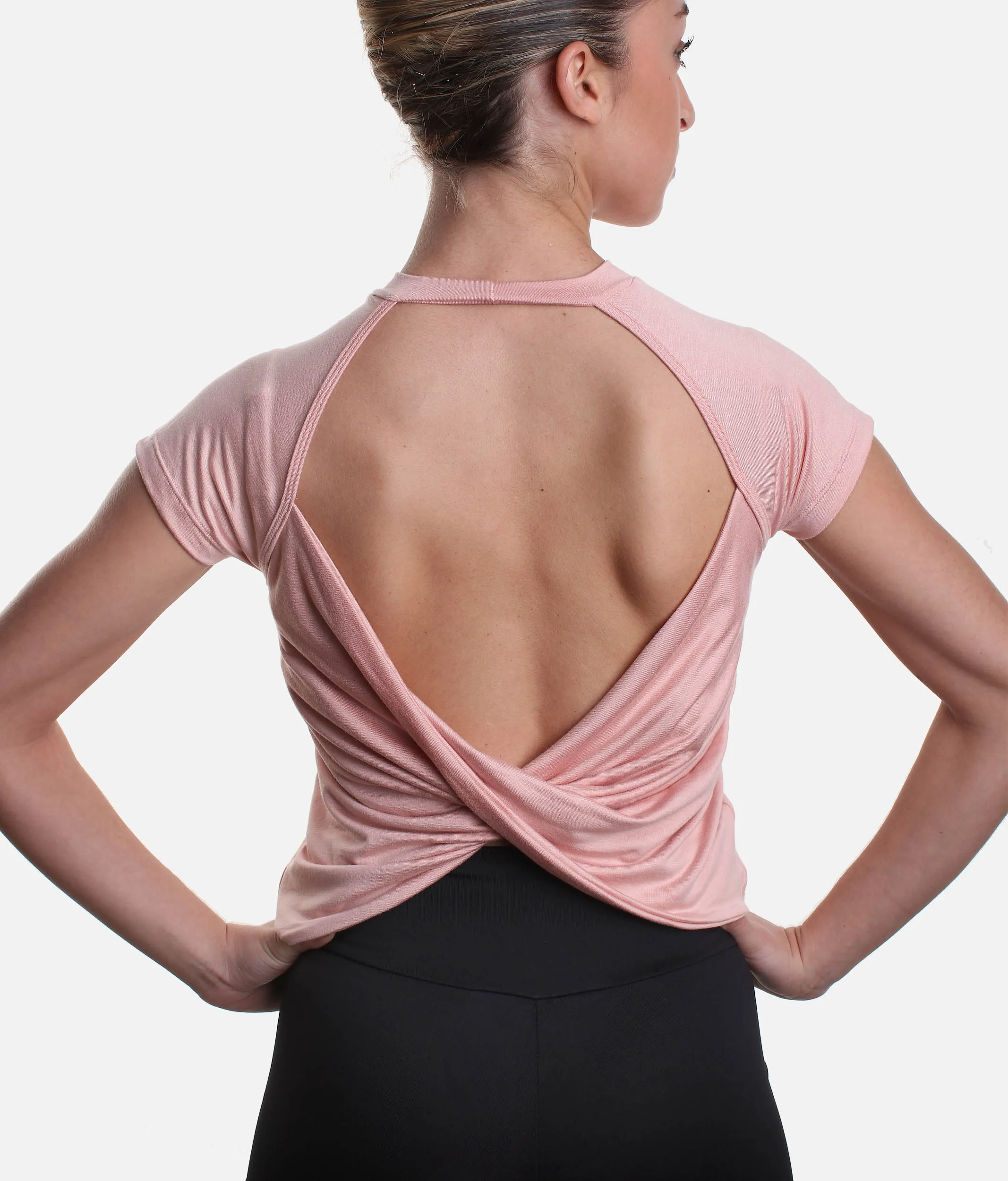Twist Back Activewear T-Shirt - RDE2684