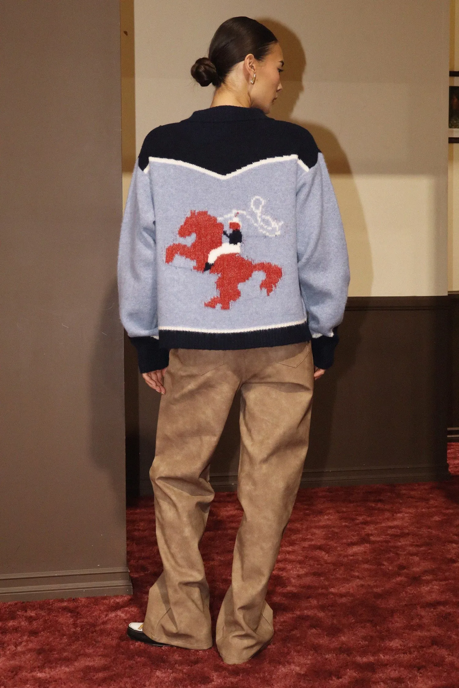 TX Cowboy Zip Cardigan
