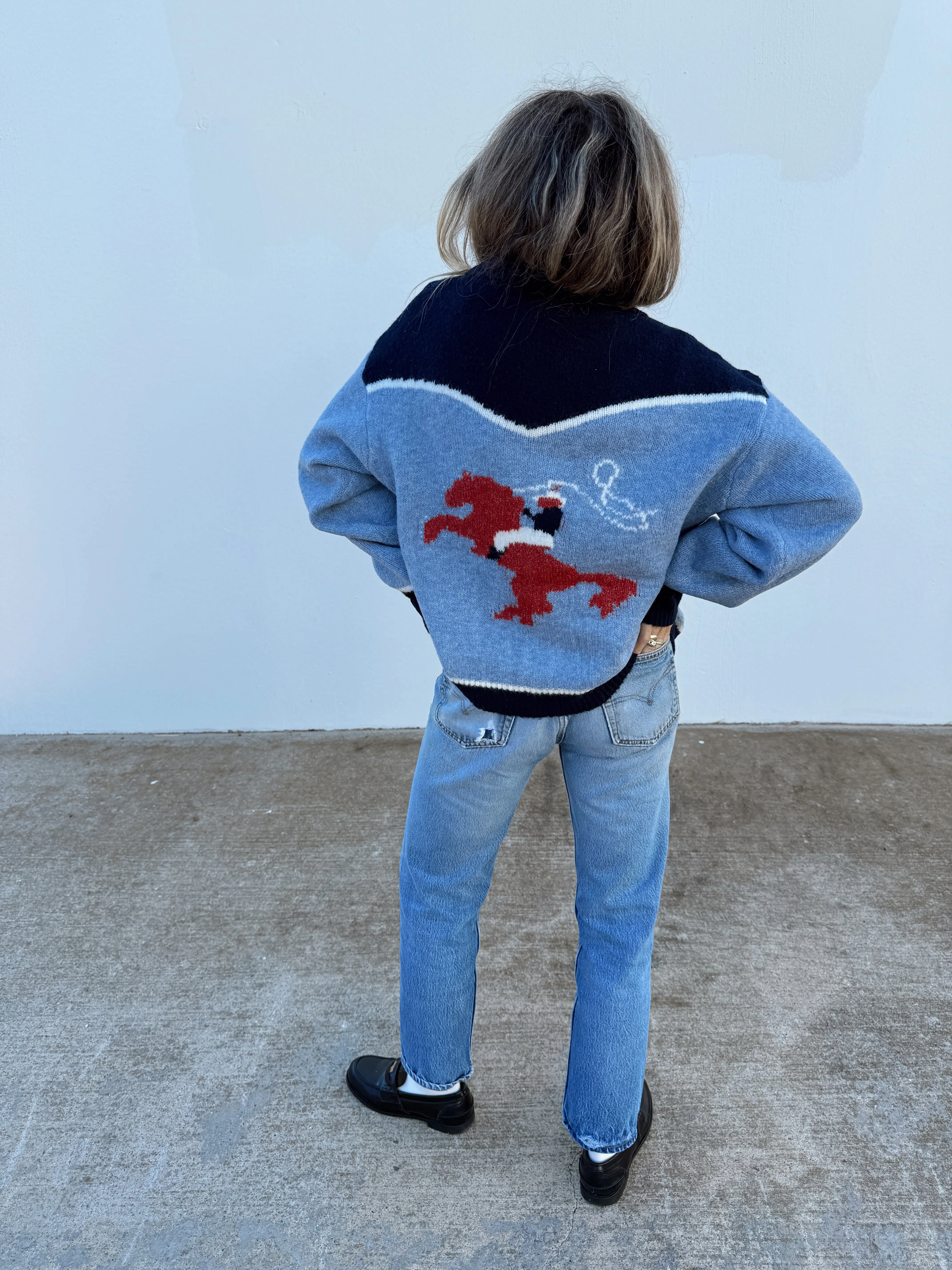 TX Cowboy Zip Cardigan