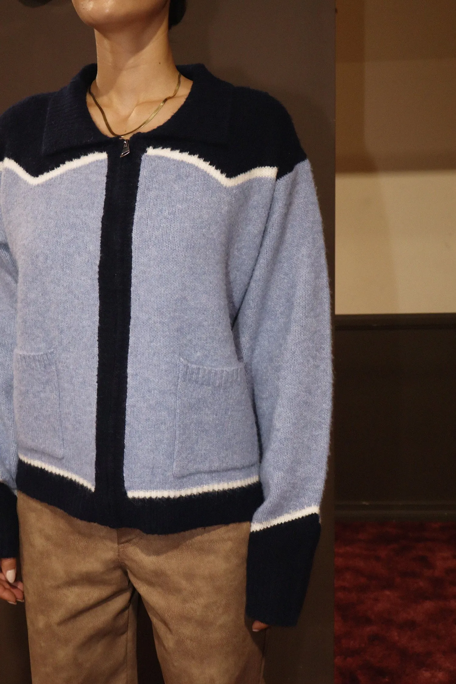 TX Cowboy Zip Cardigan