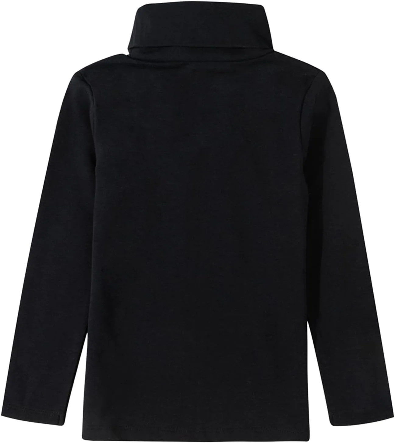 UNACOO Kids One or 2-Pack or 3-Pack Cotton with Spandex Long Sleeve Turtleneck T-Shirt for Girls (Age 2-11 Years)