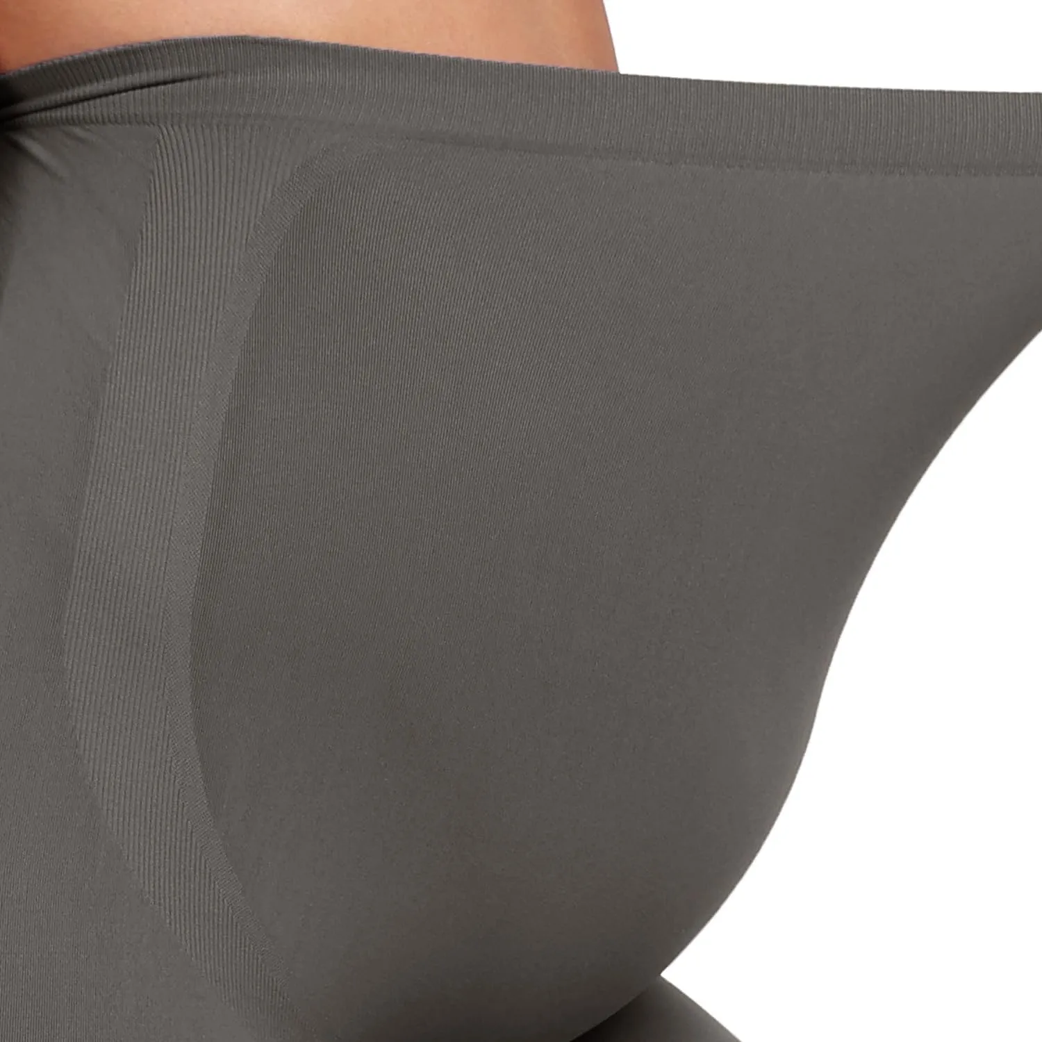 URUWASHI Womens Maternity Leggings Over The Belly Seamless Workout Pregnancy Pants High Waist Maternity Activewear for Women