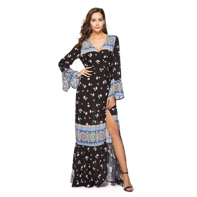 Vintage Elegant Long Maxi Dress