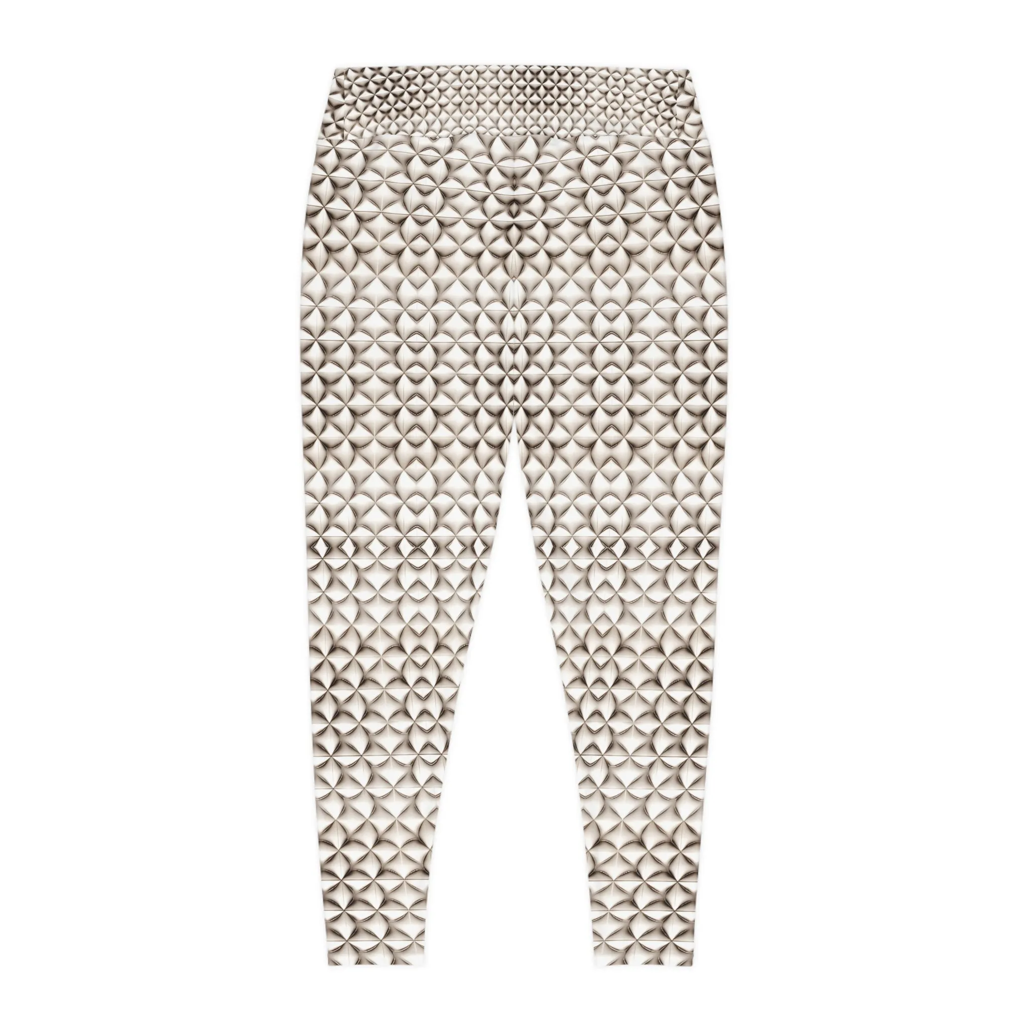 Woman's  Plus Size Abstract  Pattern Leggings - Comfortable & Stylish Activewear