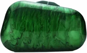 Women Stylish Acrylic Stone Shape Crossbody Purse Pearl Chain Evening Bag Marble Wedding Handbag for Banquet Party
