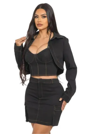 Women's 3PC Outfit Skirt Set