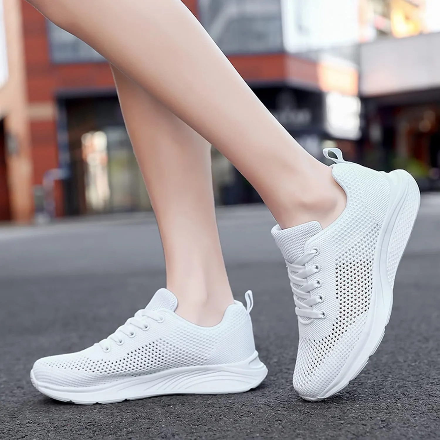 Women's Lace Up Walking Shoes Lightweight Casual Running Sneakers Slip On Shoes Women Wide Width Men's Casual Dress Shoes Wedge Sneakers Red Tennis Shoe Trainers Shoe