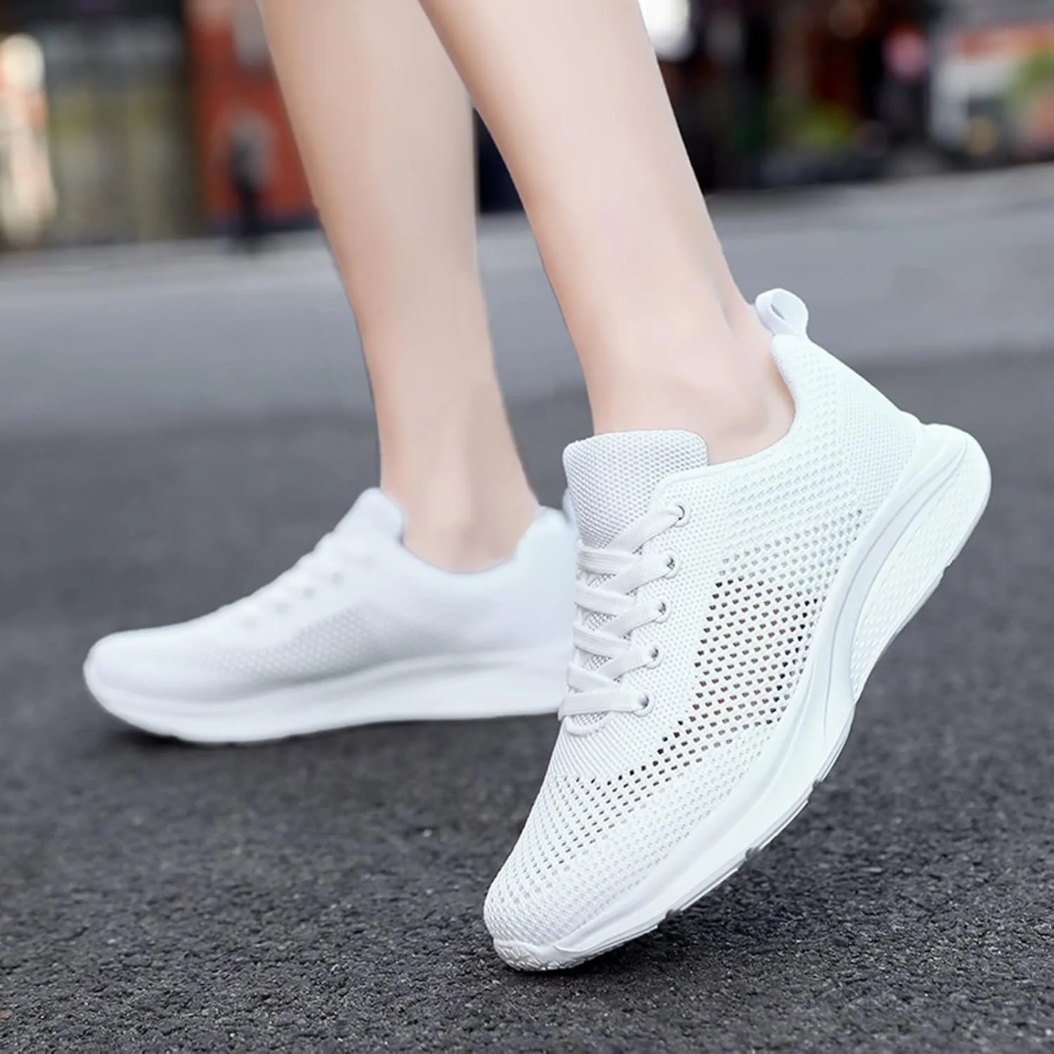 Women's Lace Up Walking Shoes Lightweight Casual Running Sneakers Slip On Shoes Women Wide Width Men's Casual Dress Shoes Wedge Sneakers Red Tennis Shoe Trainers Shoe