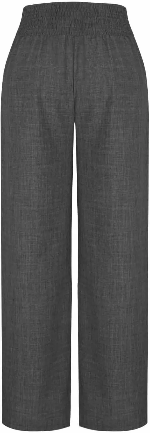 Womens Linen Pants Wide Leg Casual Baggy Trousers Pocketed Summer Palazzo Pants 2025 Beach Travel Vacation Outfits