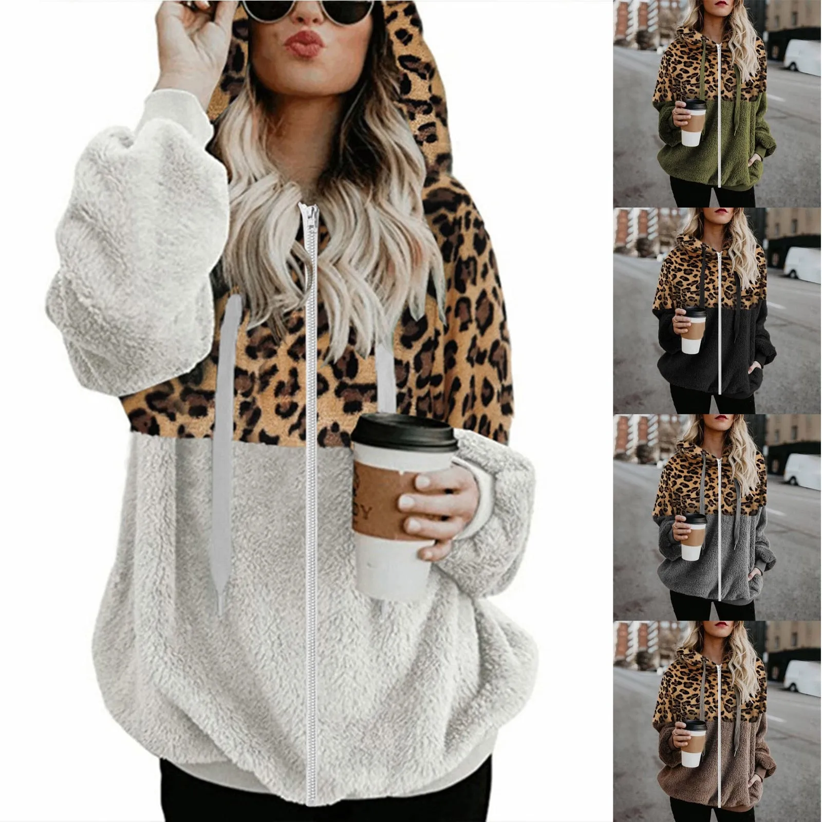 Women's Warm Oversized Zipper Hoodie