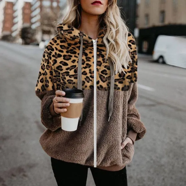 Women's Warm Oversized Zipper Hoodie