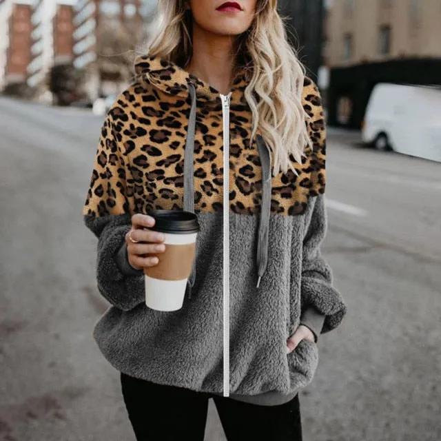 Women's Warm Oversized Zipper Hoodie
