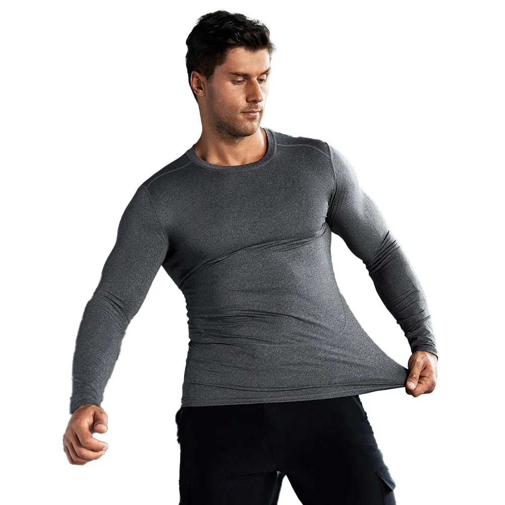 YESFASHION Spandex Men Compression Tops